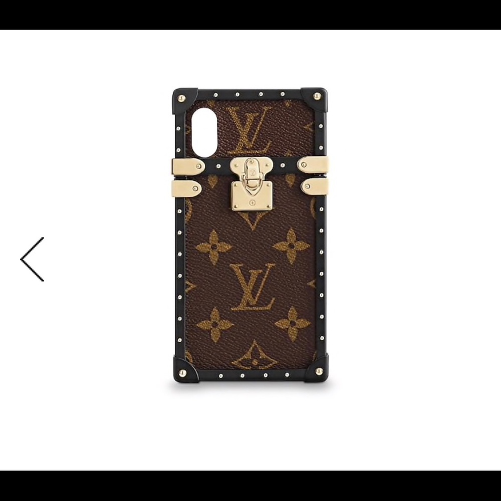 ISO Louis Vuitton Eye trunk metal iPhone X case
